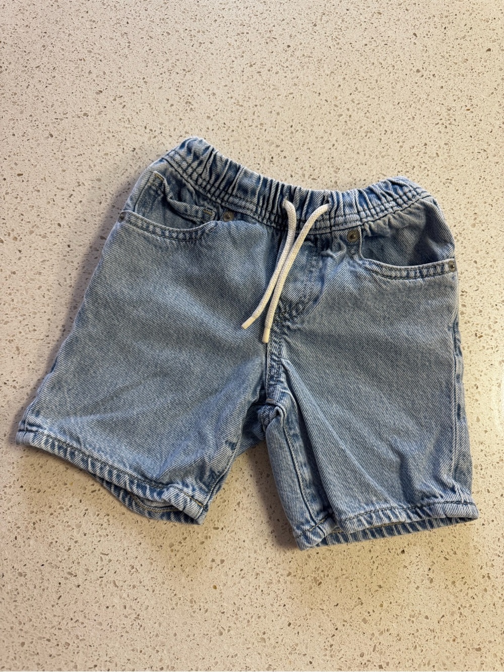 GAP Light Blue Denim Drawstring Shorts
